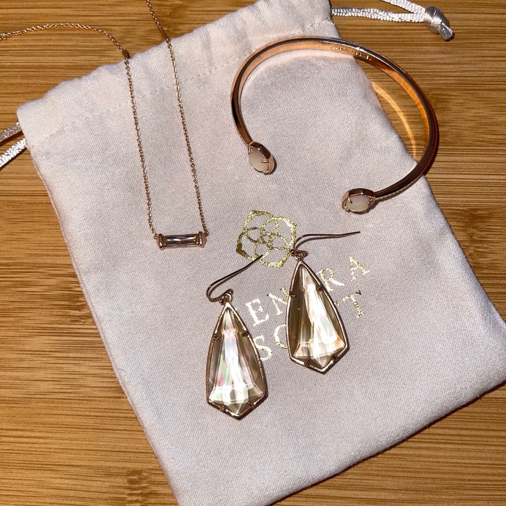 Rose Gold Kendra Scott Set